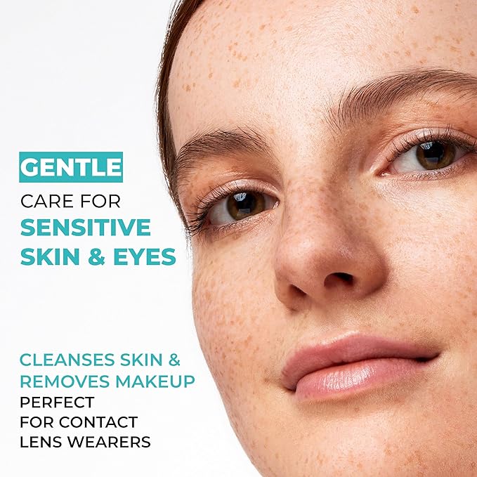 Pharmaceris PREBIO-SENSILIQUE Micellar Prebiotic Dermo-Water for Face & Eyes, Removes Makeup & Impurities, Soothes & Moisturizes Allergic & Sensitive Skin, Safe for Contact Lens Wearers, 6.76 fl oz