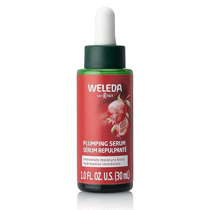 Weleda Face Care Plumping Serum, Plant Rich Serum with Peptides from Pomegranate and Maca Root