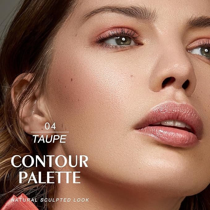 KYDA Face Sculpting Contour Palette, Smooth Matte Contour Contour Makeup-TAUPE