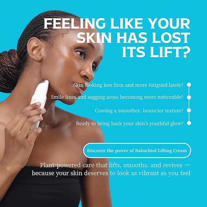 Re.SPN Bakuchiol Lifting Roller Cream – For Wrinkles, Lifting & Pore Tightening on Face & Neck with Gua Sha Applicator, Vegan, Natural Retinol, Niacinamide, K-Beauty (0.67 fl oz)