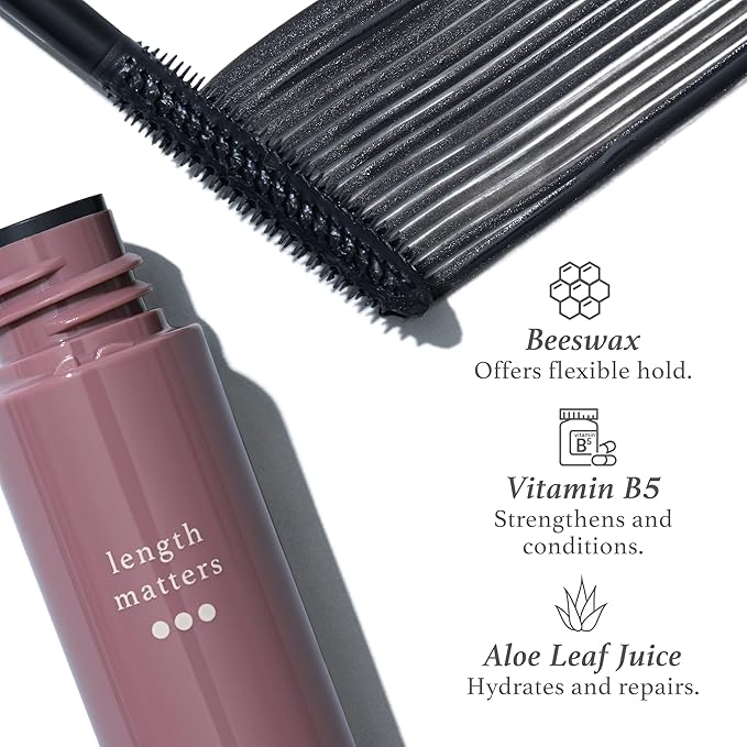 Julep Length Matters Buildable Lengthening Lash Mascara Black, 0.34 Fl Oz