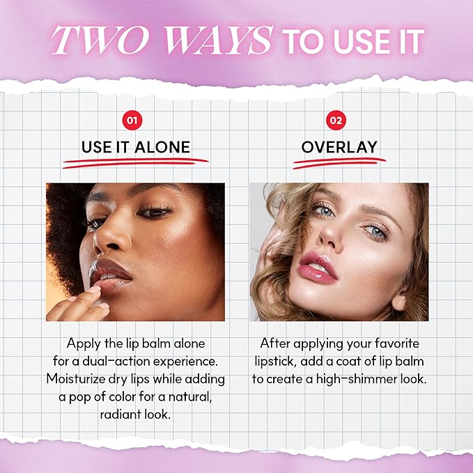 Glowing Color Lip Balm 0.35 Oz| Plum