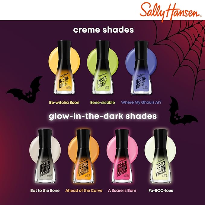 Sally Hansen Insta-Dri Nail Polish - Glow in the Dark Collection, Ahead of the Carve - 0.31 fl oz