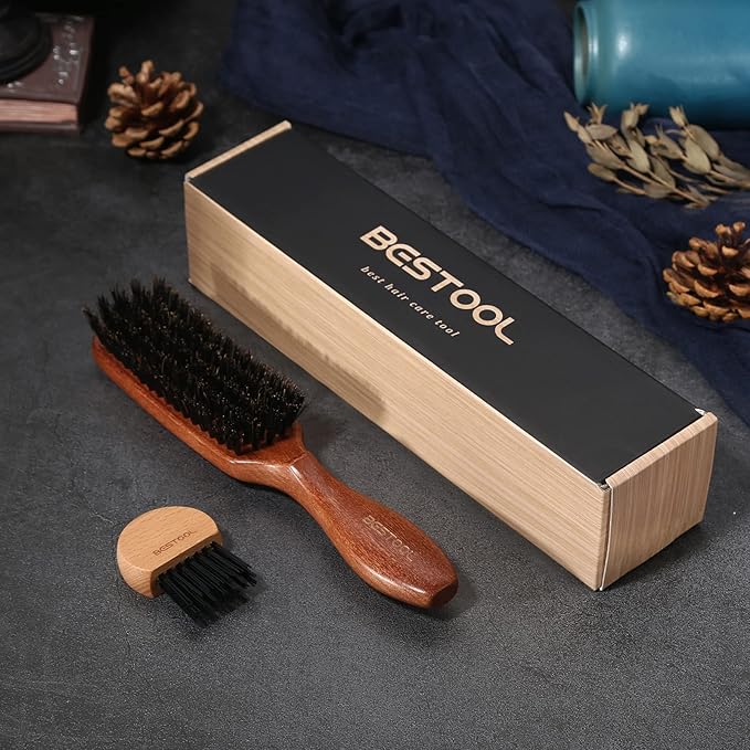 BESTOOL Hair Brush, Boar Bristle for Women Men, Detangling & Styling, Natural Bristles for Thin, Fine Hair