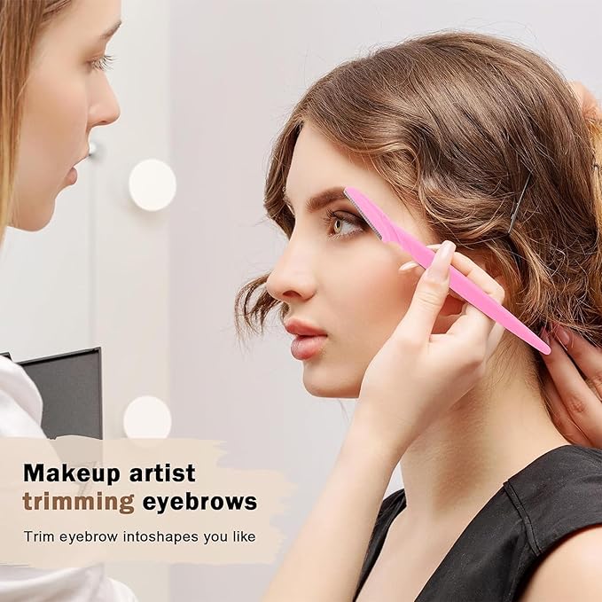 ﻿66PCS Eyebrow Razor Multipurpose Exfoliating Dermaplaning Tool for Face Facial and Eyebrow Shaper with Precision Cover for Women Men Easy to Use (66PCS)