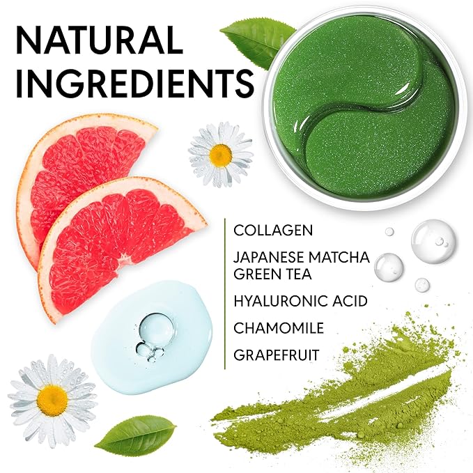 Green tea under eye patches