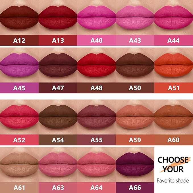 Red Lipstick Long Lasting Lipsticks for Women Pigmented Smudgeproof Transferproof Vegan Cruelty Free Lip Makeup (A48 Tea Time, 1 Pack)