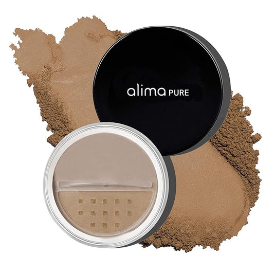 Alima Pure Satin Matte Foundation Loose Mineral Powder Foundation Makeup. 15 oz/4.5g