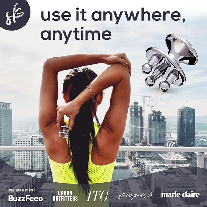 Kairetool Face & Body Massager, Lymphatic Drainage, Deep Tissue Massage, Pressure Point Therapy for Depuffing and Debloating, Fascia and Myofascial Release, Reduces Look of Cellulite, Jade