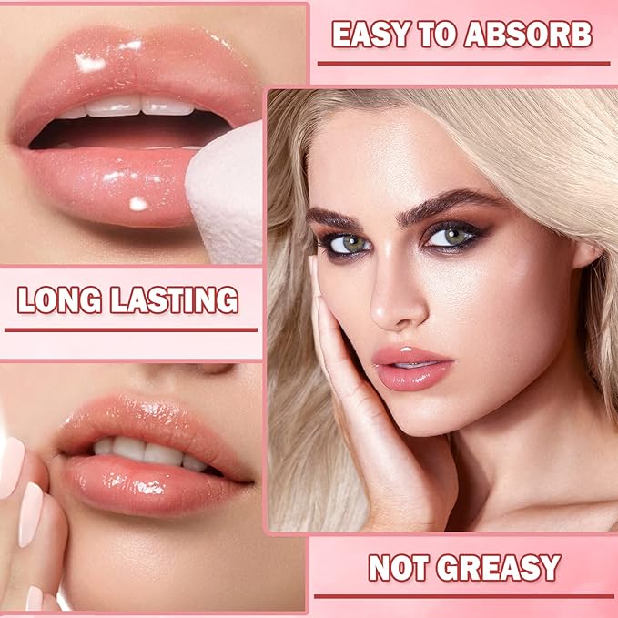 2PCS Bee Lip Balm Honey Pot,Honey Balm（Honey+Strawberry）