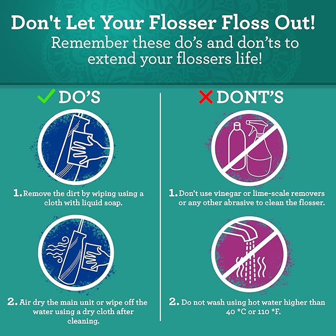 GuruNanda Lion & Lamb Kit 2.0, Electric Toothbrush with Water Flosser Combo, 4 Jet Tips, 4 Brush Heads, & IPX7 Waterproof Design for Complete Oral Care, White