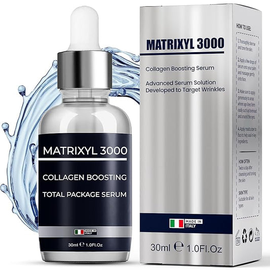 Matrixyl 3000 Total Package Serum with Hyaluronic Acid, Argireline Serum for Anti-Wrinkle, Collagen Boosting, Anti-Aging & face hydrating, Deep Wrinkle Repair & Firming for Fine - 30ml
