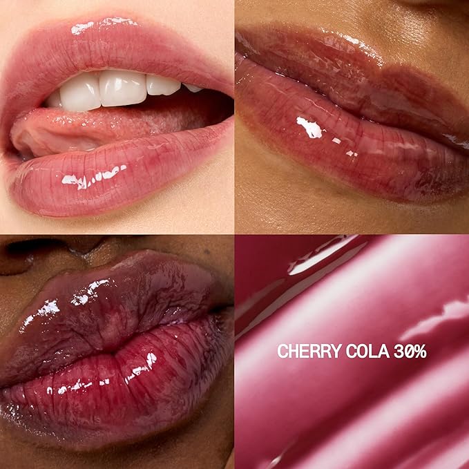 fwee 3D Voluming Gloss 30% (Sheer) | High Shine, Non-Sticky Lip Gloss for Makeup | Long-Lasting, Moisturizing Gel Formula – Cherry Cola 30% | 30% & 70% Pigment Options | 5.3g