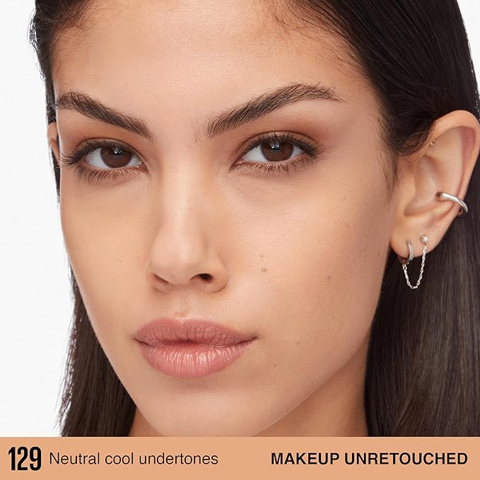 Maybelline Super Stay Lumi-Matte Foundation, Lightweight and Buildable Full Coverage Foundation Makeup For Up To 30HR Wear, 129, 1 Count