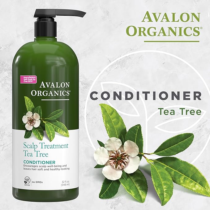 Avalon Organics Conditioner Scalp Treatment Tea Tree, 32 oz