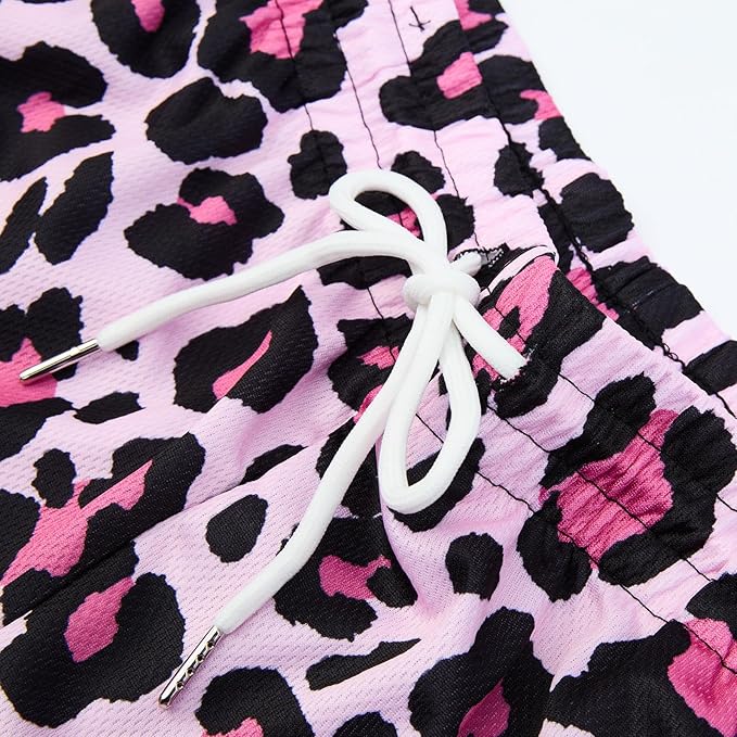 Fashion Funny Animal Printing Swim Trunks 5 inch Inseam Quick Dry Active Board Shorts for Men