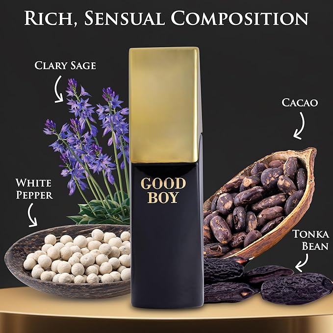 URBAN COLLECTION Bold Boy Eau De Parfum 3.4 fl oz – Fresh Citrus, Spice & Amber Scent – Italian Bergamot & Pink Pepper – Tonka Bean Base – Vegan, Cruelty-Free, Paraben Free – 100ml Elegant Bottle