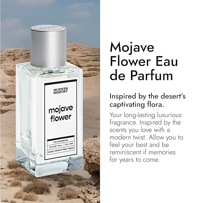 Modern Memory Mojave Flower Eau de Parfum for Women, 2.5 fl oz - Notes of Magnolia, Sandalwood & Musk