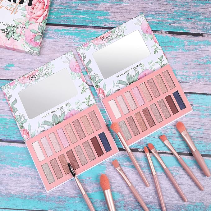 Vegan Eyeshadow Palette Organic Eyeshadow 16 Colors Highly