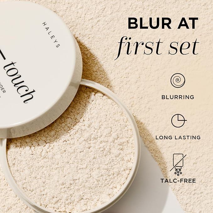 HALEYS Re-touch Talc-Free Loose Setting Powder Translucent – Oil Control & Blurring Face Powder for Baking, Brightening, Natural Matte Finish, Safe for Sensitive Skin