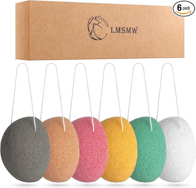 Organic konjac cleansing facial sponges