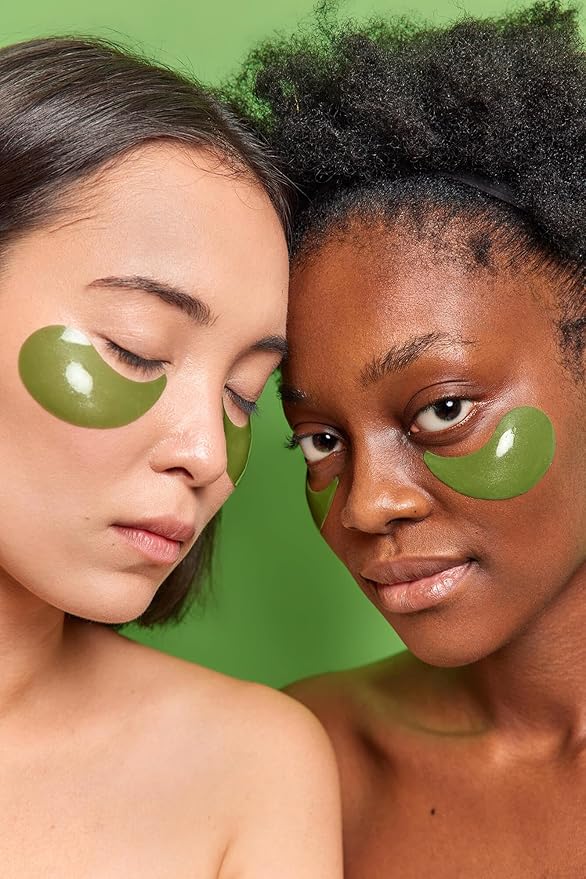 Under Eye Patches, Green Tea, 30 Pairs, Skin Treatment Masks for Dark Circles, Puffiness, Wrinkle, Hydrating Eye Mask, Anti-Ageing, Collagen, Plant Extract
