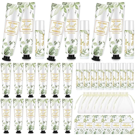 25 Set Wedding Lip Balms and Wedding(Greenery)