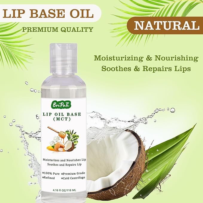 Lip Balm Making Kit - DIY Lip Gloss Kit to Make Your Own Lip Balm with Natural Beeswax, Lip Base Oil, Essential Oil, Tubes, Jars Lip Balm Craft Kit For Adults Girls Moisturizing Lip Care Kit