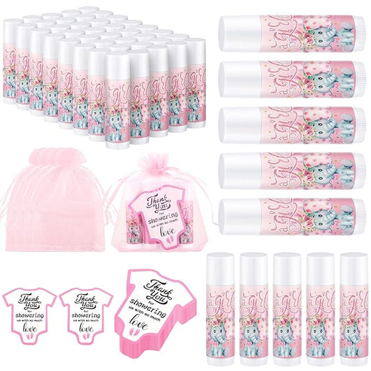 Demissle 50 Pcs Baby Shower Lip Souvenirs(Elephant)