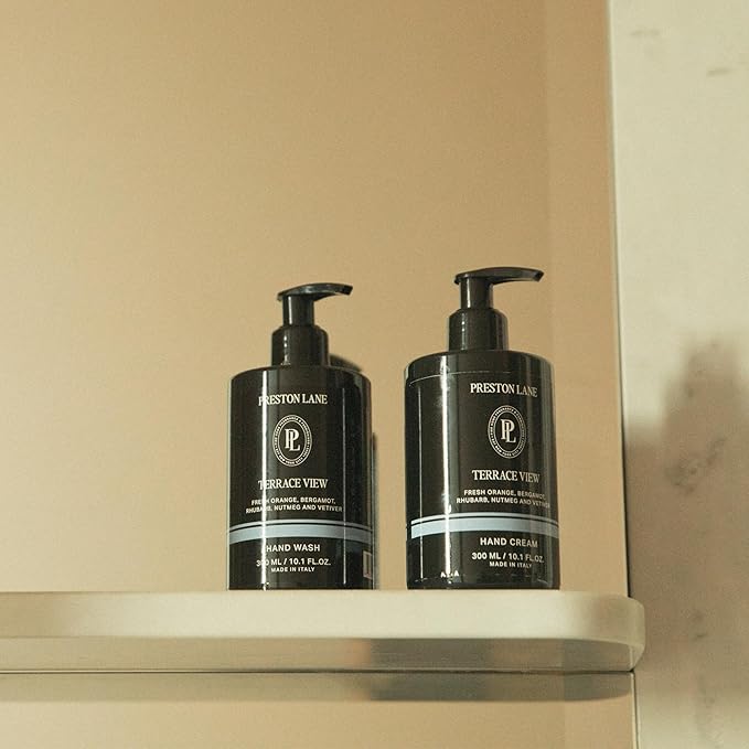 Preston Lane Hand Set, Scented Hand Wash & Cream Duo, Gently Cleanses, Hydrating & Nourishing