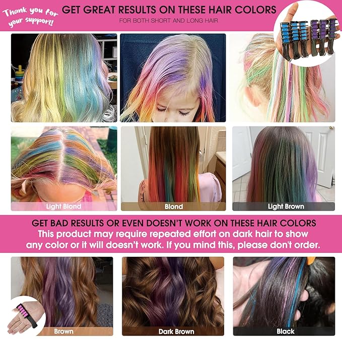 New Hair Chalk Comb Temporary