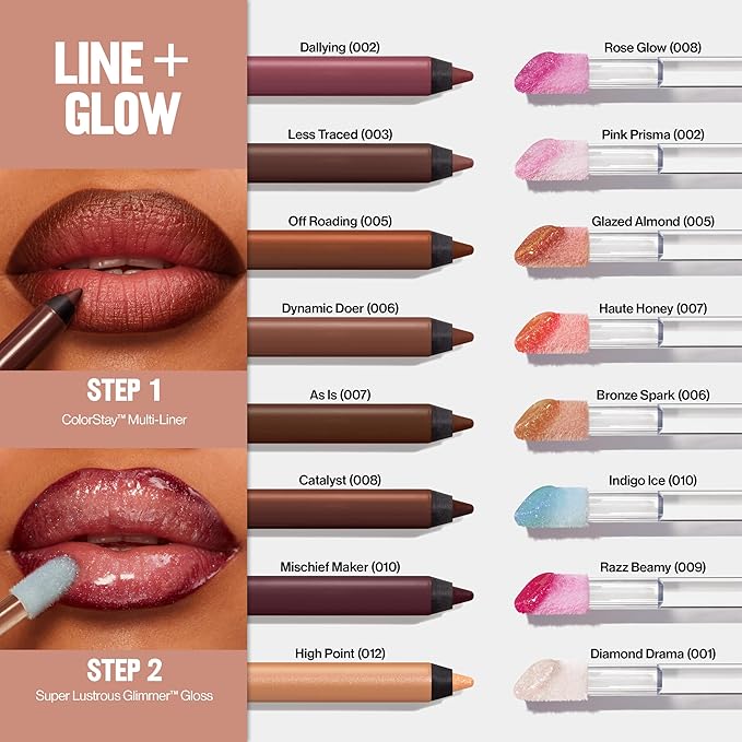 Revlon ColorStay Multi-Liner, Creamy Formula, Multiuse For Lips, Eyes & Face, Stocking Stuffer for Women, 012 High Point