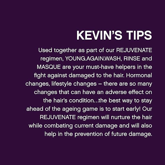 KEVIN.MURPHY YOUNG.AGAIN.MASQUE - Hair Masque for Damaged Hair - For Dry, Damaged, Brittle Hair - Deep Conditioning Masque - With Immortelle & Baobab Seed Oil - 1 L / 33.8 fl oz