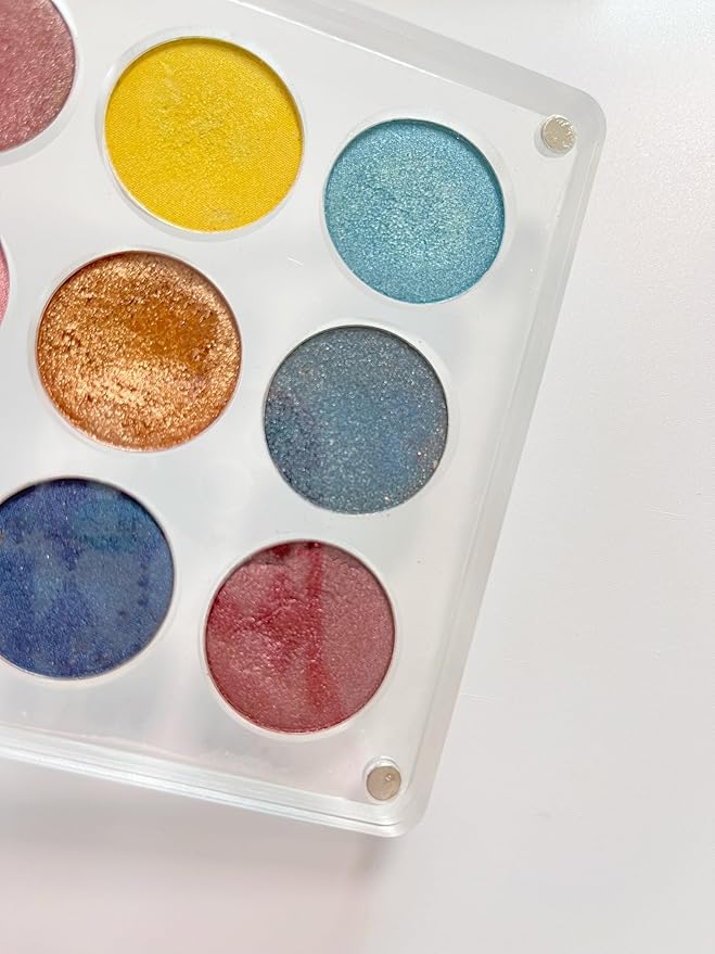 New Empty Acrylic DIY Your Own Magnetic Eyeshadow Palette All Transparent Elegant Eye Shadow Makeup Palette Make-up mixing palettes sold empty 26mm*9 holes