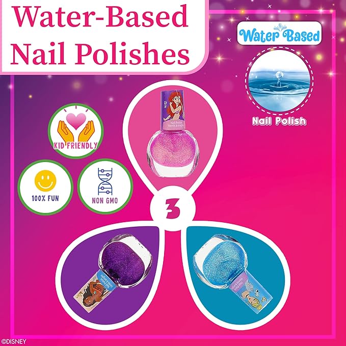 Disney Princess Train Case Girls Beauty Set, Kids