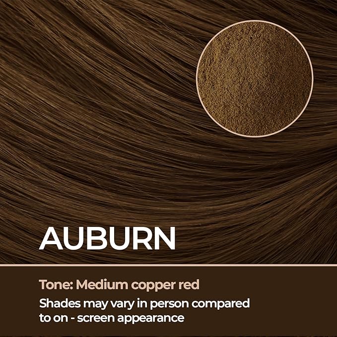 Keratin Hair Fibers for Men & Women - Fill In Fine or Thinning Hair, Instantly Thicker, Fuller Looking Hair (Auburn 30g)