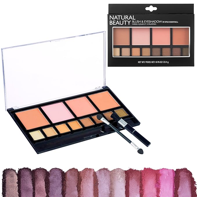 Women's Cosmetics NATURAL BEAUTY Blush and Eyeshadow Palette