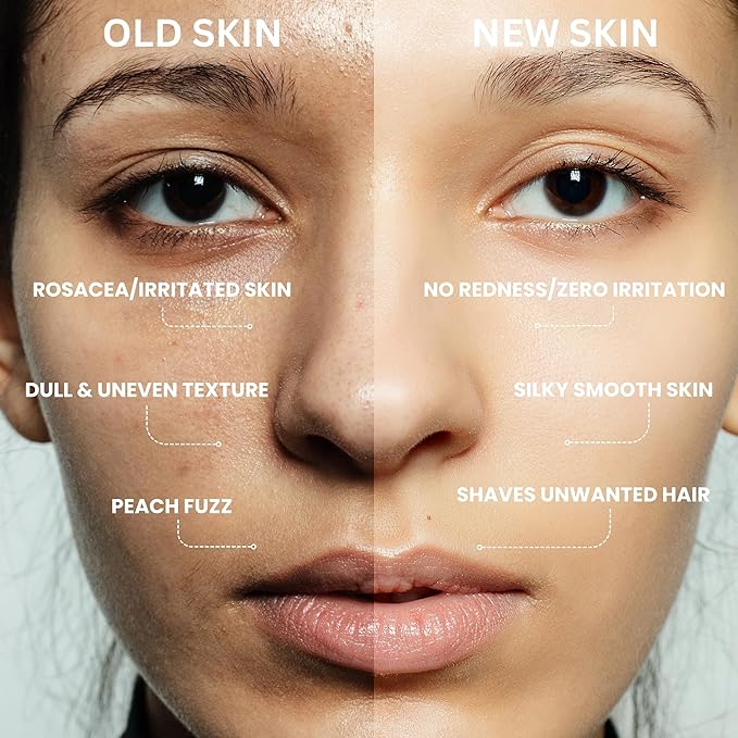 Dermaplane Oil, Face Shaving Oil for Women with Combination Skin - Lightweight & Natural Facial Shave Oil - Use with a Dermaplaning Tool, Razor, Shaver or Microblade for Close Shave 4 oz by Ouiloe