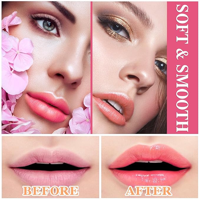 2 Pcs Temperature Color Change Lipstick,PH Magic Temperature Color Changing Lipstick,Lip Gloss,Long Wear Nutritious Tinted Lip Balm,Moisturizing Lip Stick Makeup Set B