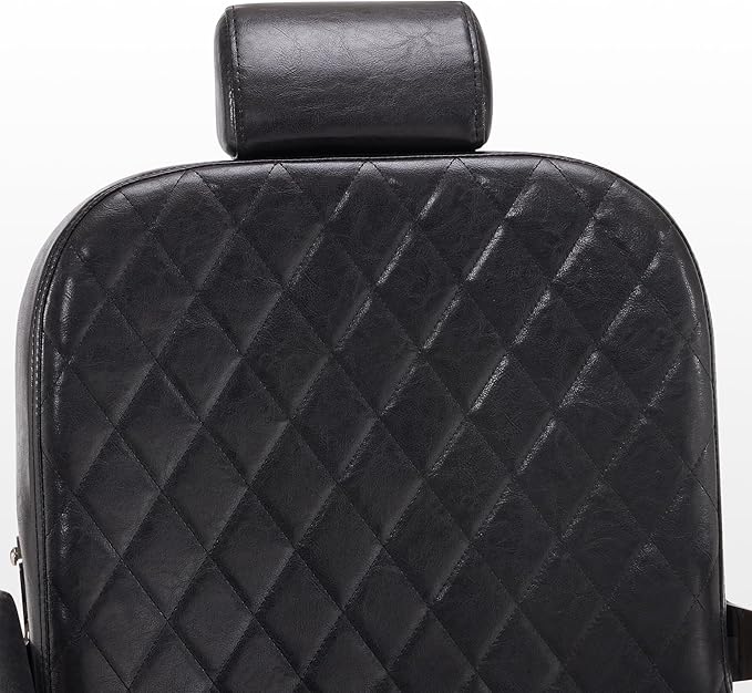 BarberPub All Purpose Barber Chair with Heavy Duty Pump,Reclining Adjustable Swivel Hair Styling Chair for Hair Stylist, Home Salon,Barbershop Salon&Spa 9453 (Black)