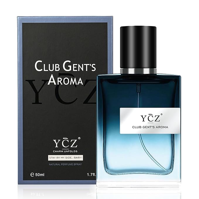 Ycz CLUB GENT'S AROMA Perfume Men, Eau de Parfum Spray, Nightclub Essential Long-Lasting Fragrance, Men's Cologne with Aromatic Woody Notes of Mint, Lemon, Special Occasions Daily Elegance