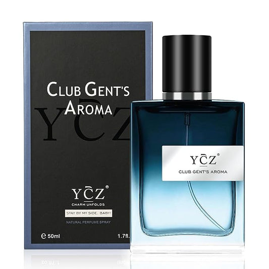 Ycz CLUB GENT'S AROMA Perfume Men, Eau de Parfum Spray, Nightclub Essential Long-Lasting Fragrance, Men's Cologne with Aromatic Woody Notes of Mint, Lemon, Special Occasions Daily Elegance