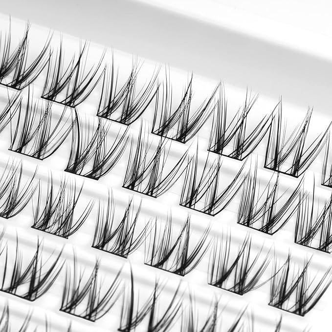 DIY Eyelash Extension Lash Clusters 120 Clusters False Eyelash 3D Effect Individual Natural Lashes Set at Home Eyelash Extension Kit Lashes Pack (TWINS)