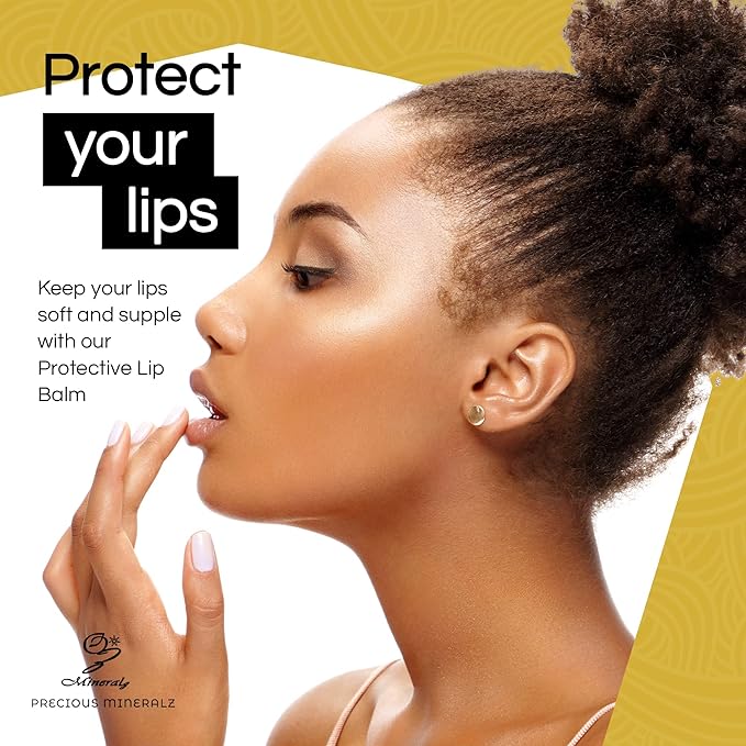 Protective Lip Balm with Peppermint Essential Oil, Natural Lip Balm with Vitamin E & C, Soothing Sore Lips, Anti-Oxidants for Healthy Lips