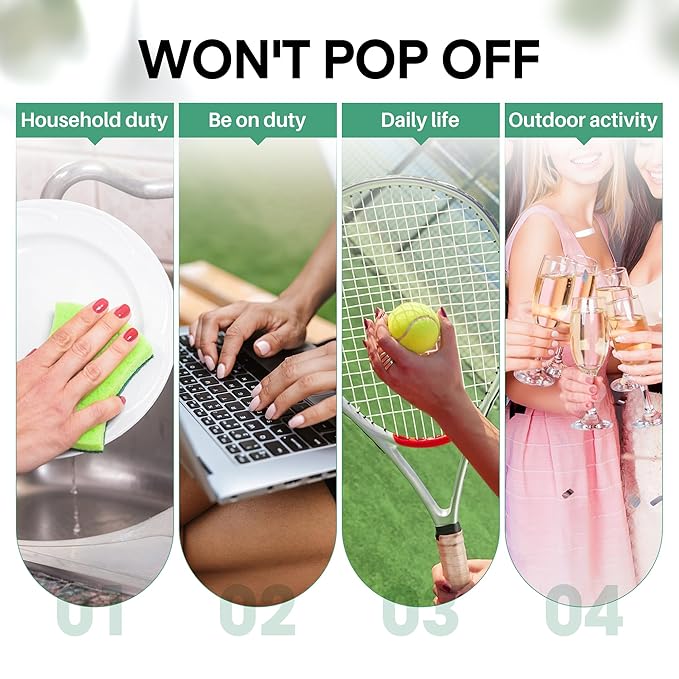 Super Solid Nail Glue for Acrylic Nails Press Ons 5ML*3pcs Professional for Press On Nails, False Nails Tips, Nail Decors, Fast Drying Nail Glue Kit Long Lasting