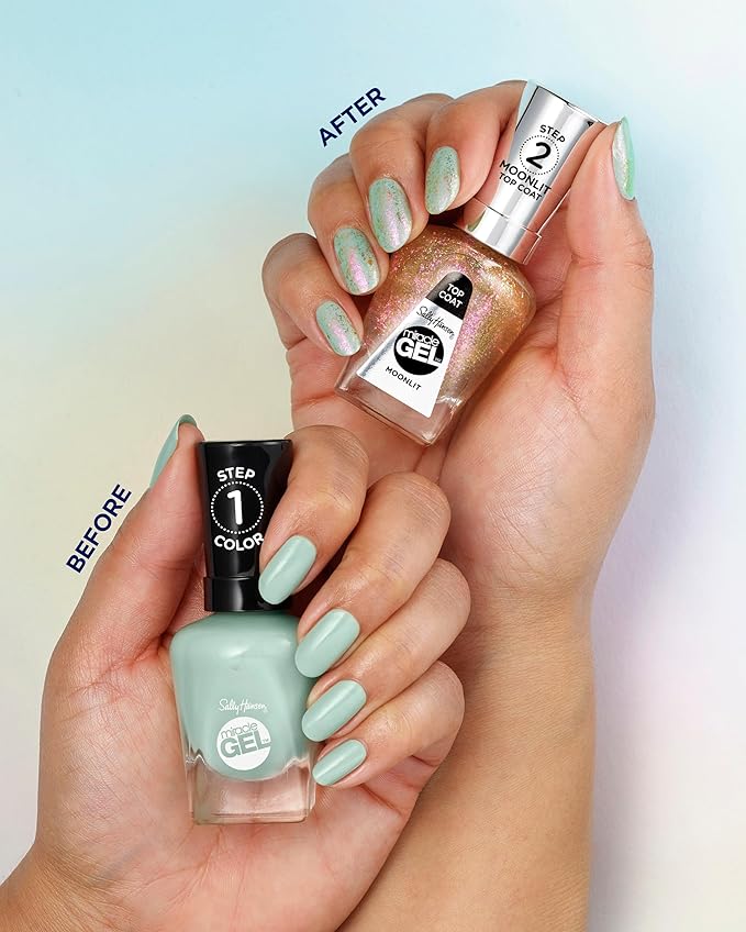 Sally Hansen Miracle Gel™, Lets Get Digtl, Long Lasting, Gel-Like Formula, No UV Lamp Needed, Blue Nail Polish