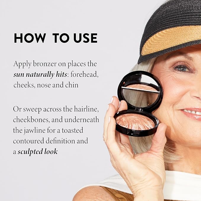 LAURA GELLER NEW YORK Baked Bronze-N-Brighten Bronzer Powder - Medium - Natural Bronze Glow