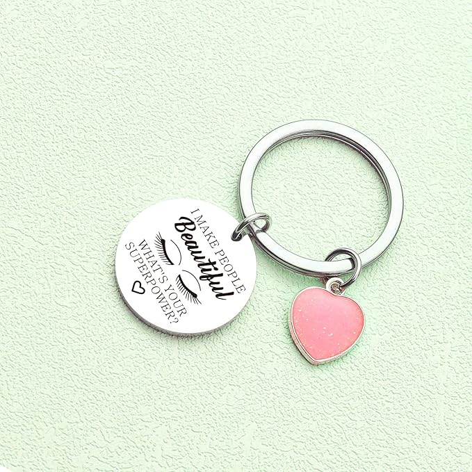 Lashes Keychain Lashes Girl Gift Eyelashes Artist Keychain