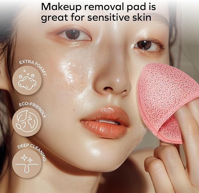 Bella Ciao 6-in-1 Facial Skin Care Products, Makeup Remover, Exfoliating Brush, 4-Piece Blackhead Removal Kit, Complete Skincare Set, Deep Facial Cleansing Brush (Pink)