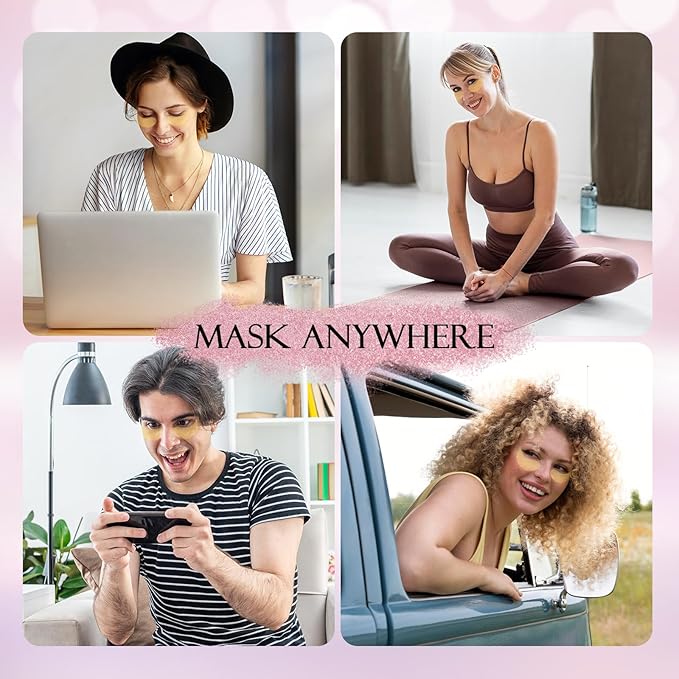 Under Eye Patches (60 Pcs) - 24K Gold Under Eye Mask - Collagen Eye Gel Pads for Removing Dark Circles, Puffiness & Wrinkles Refresh Your Skin